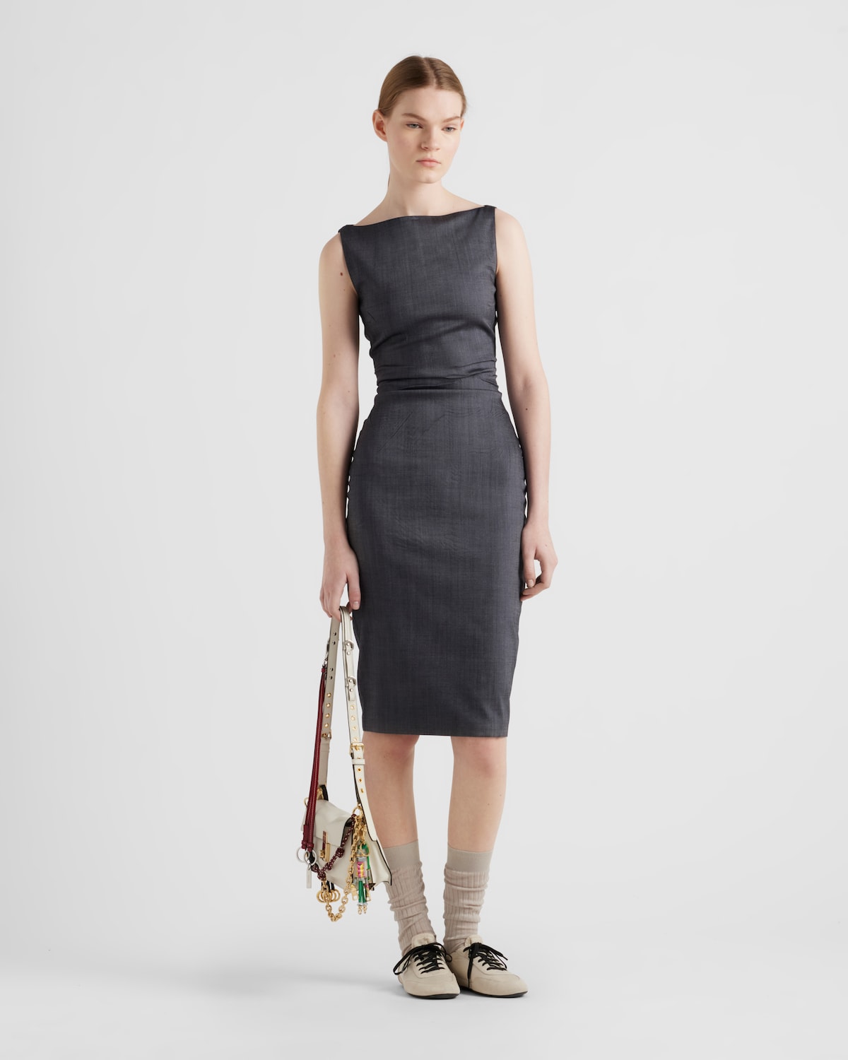 Prada Vestido de kid mohair elástico