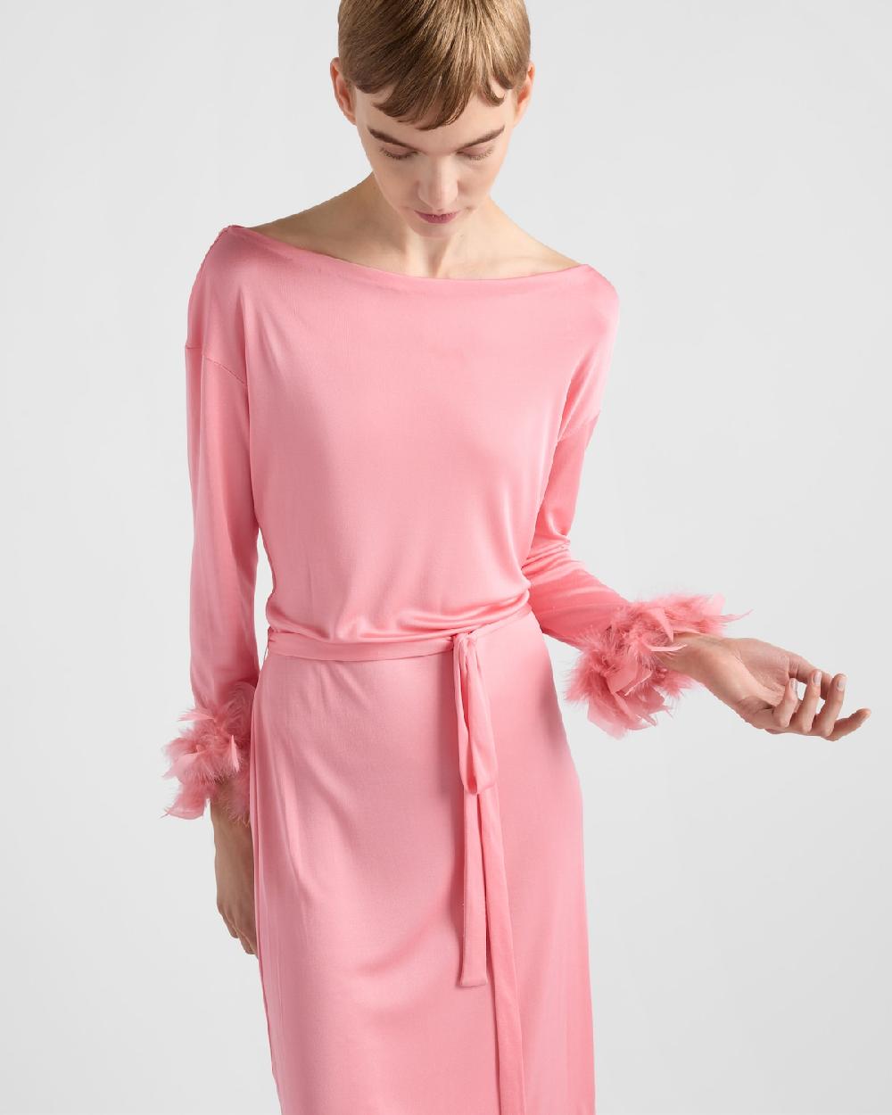 Prada Vestido De Organzino