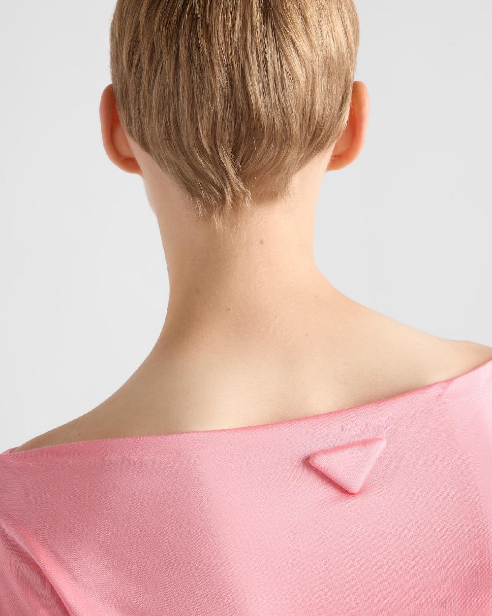 Prada Vestido De Organzino