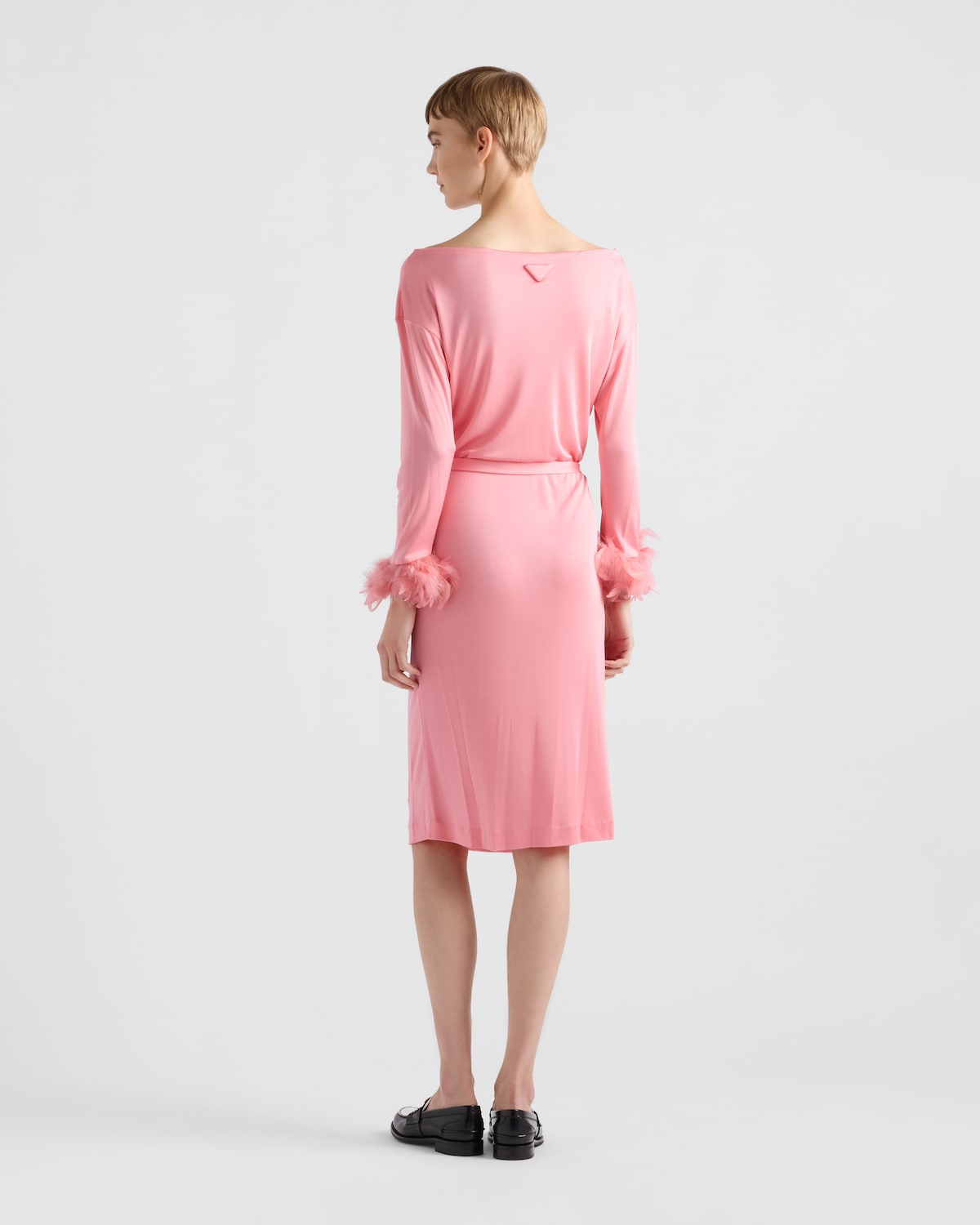 Prada Vestido De Organzino