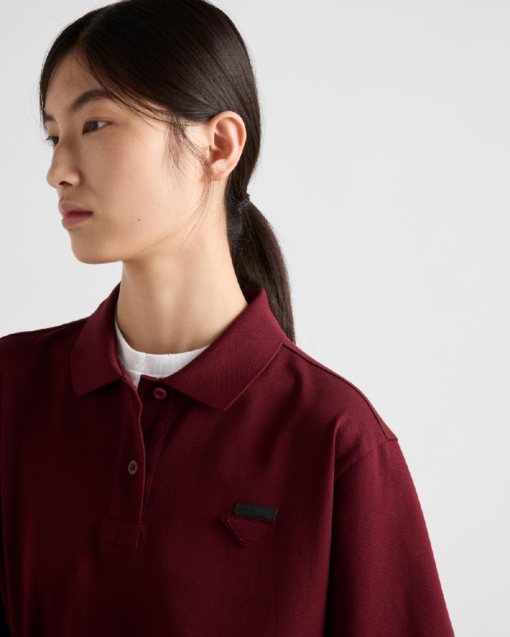 Prada Vestido De Piqué Y Punto