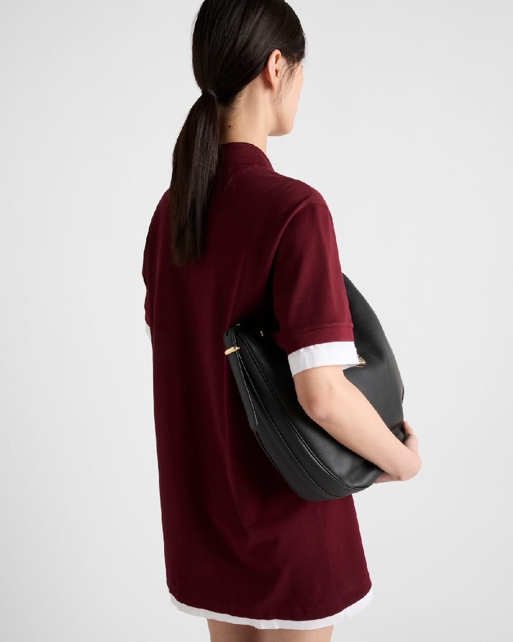 Prada Vestido De Piqué Y Punto