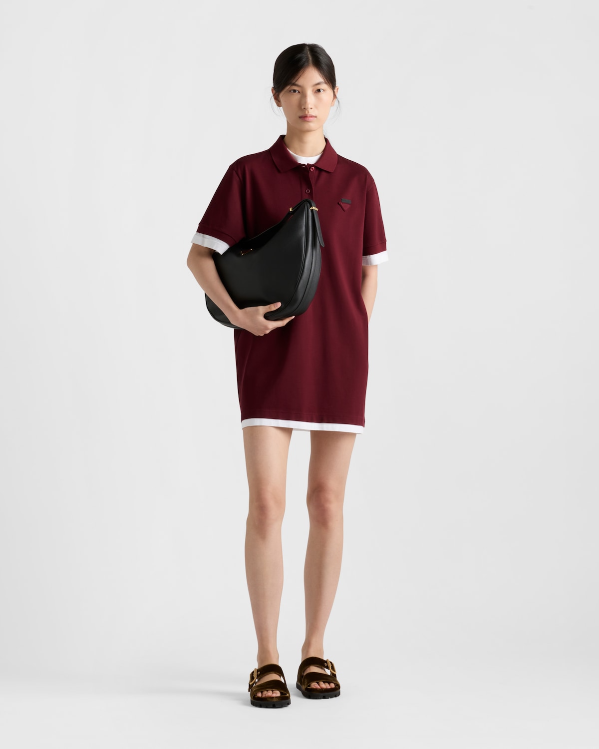 Prada Vestido de piqué y punto