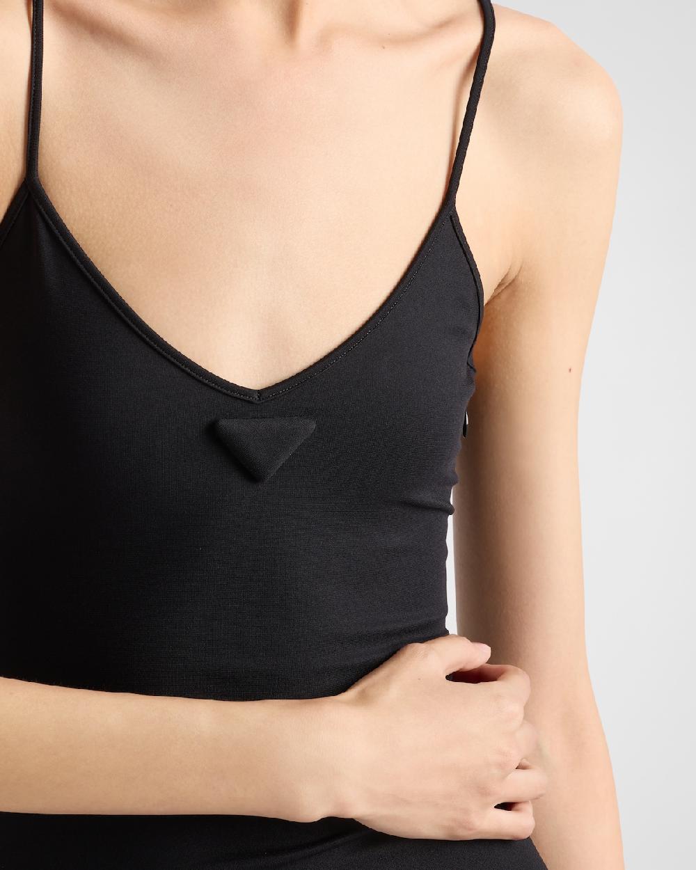 Prada Vestido De Punto Elástico