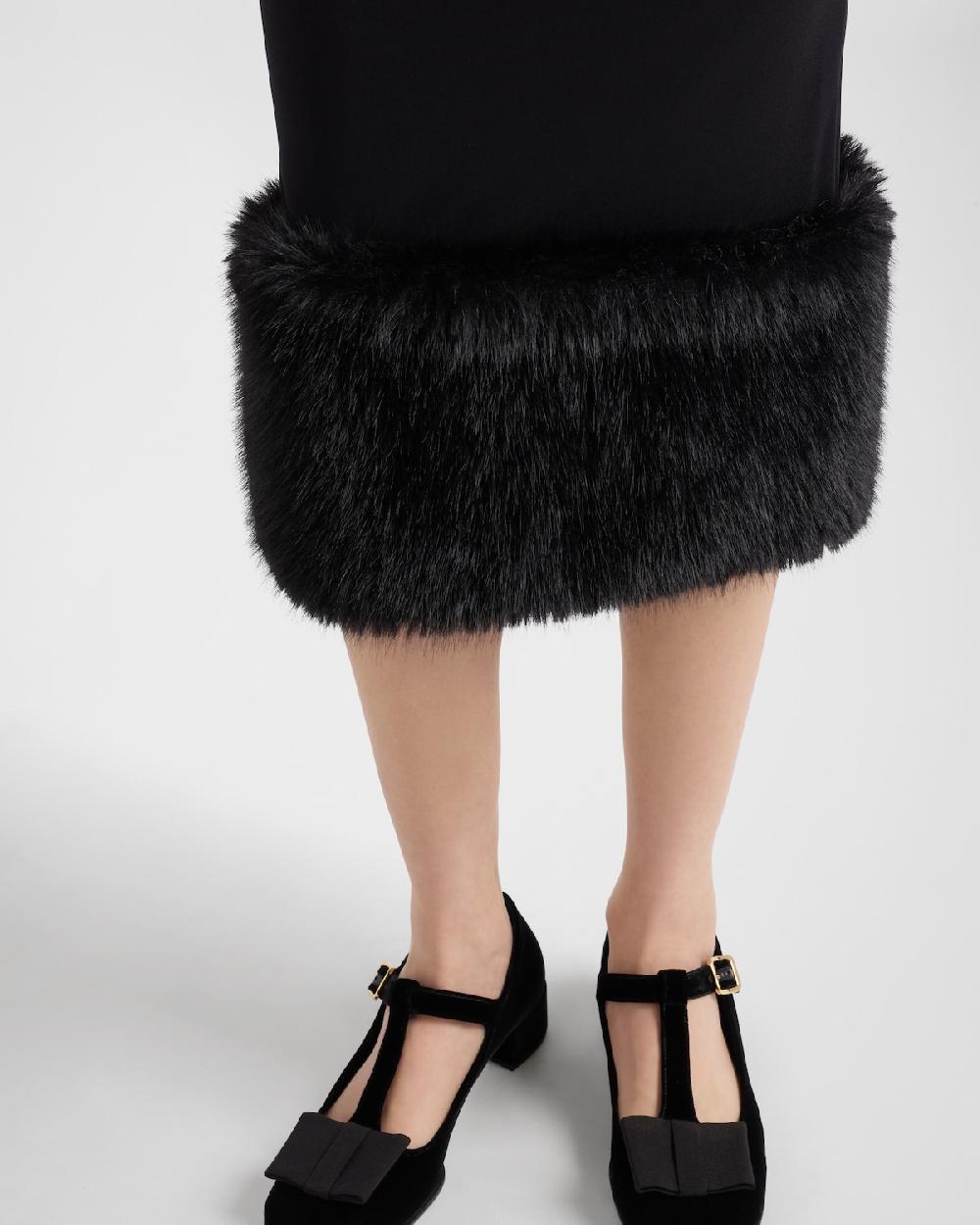 Prada Vestido De Punto Elástico