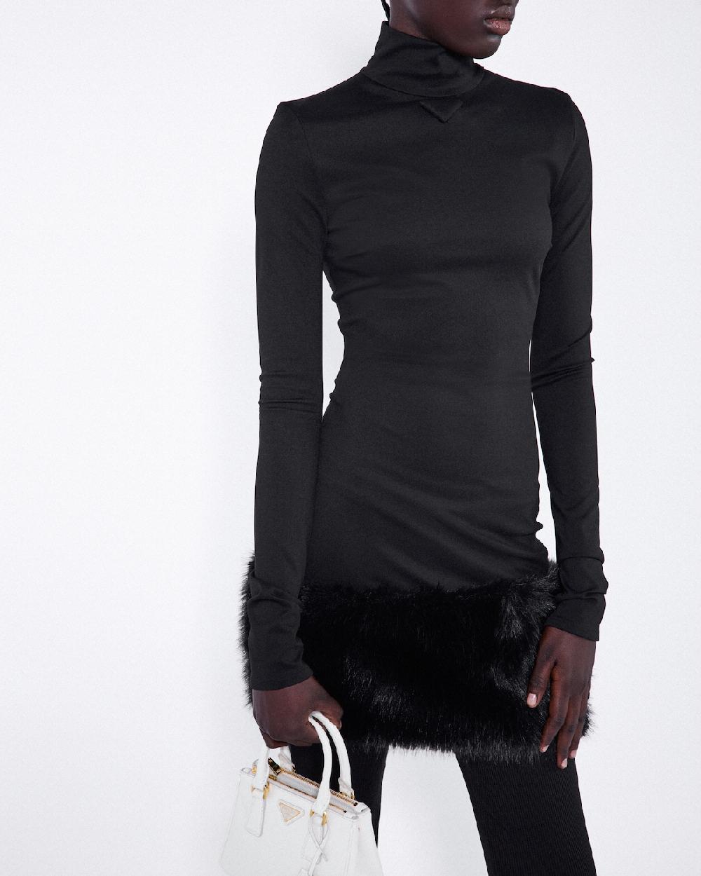 Prada Vestido De Punto Elástico