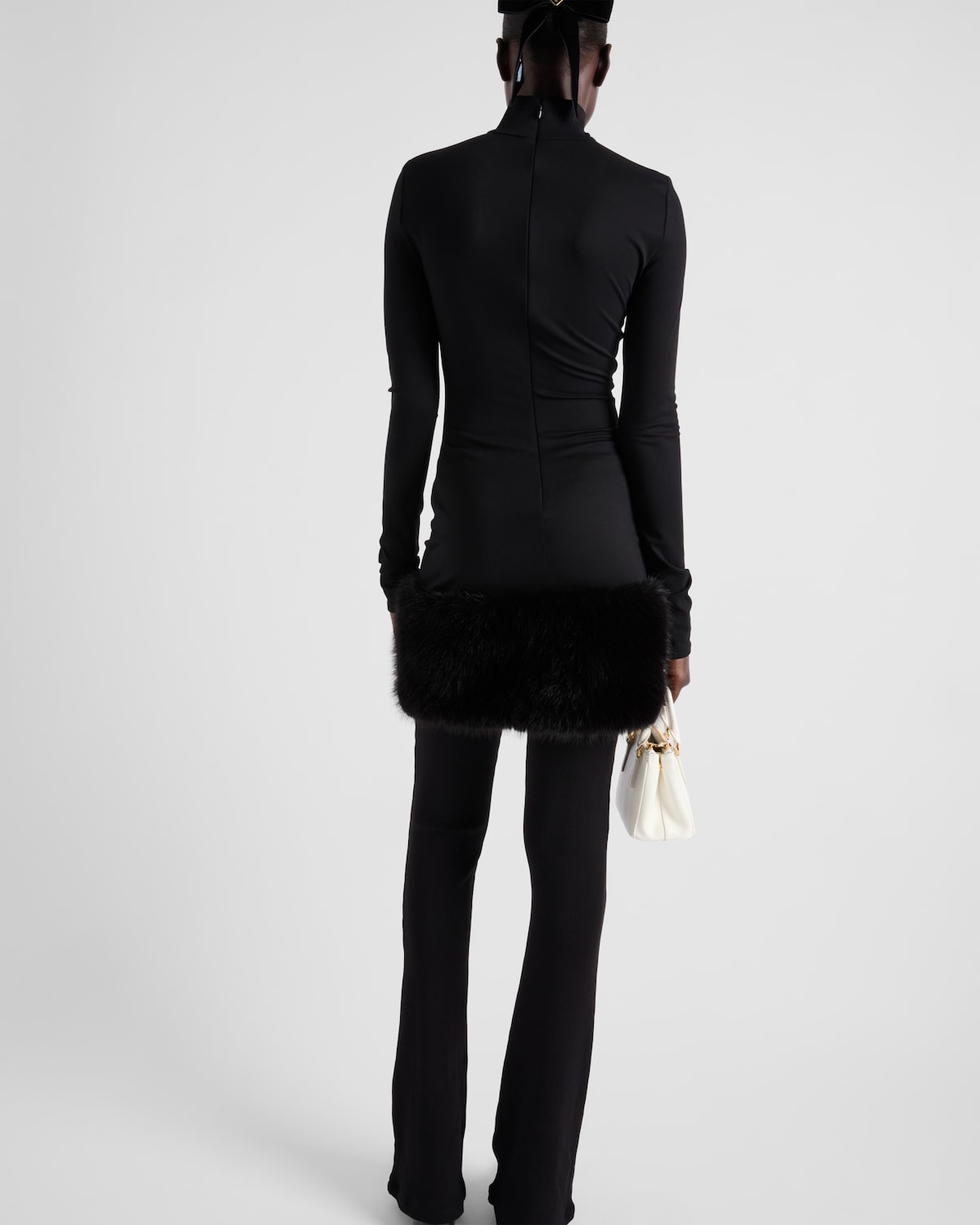 Prada Vestido De Punto Elástico