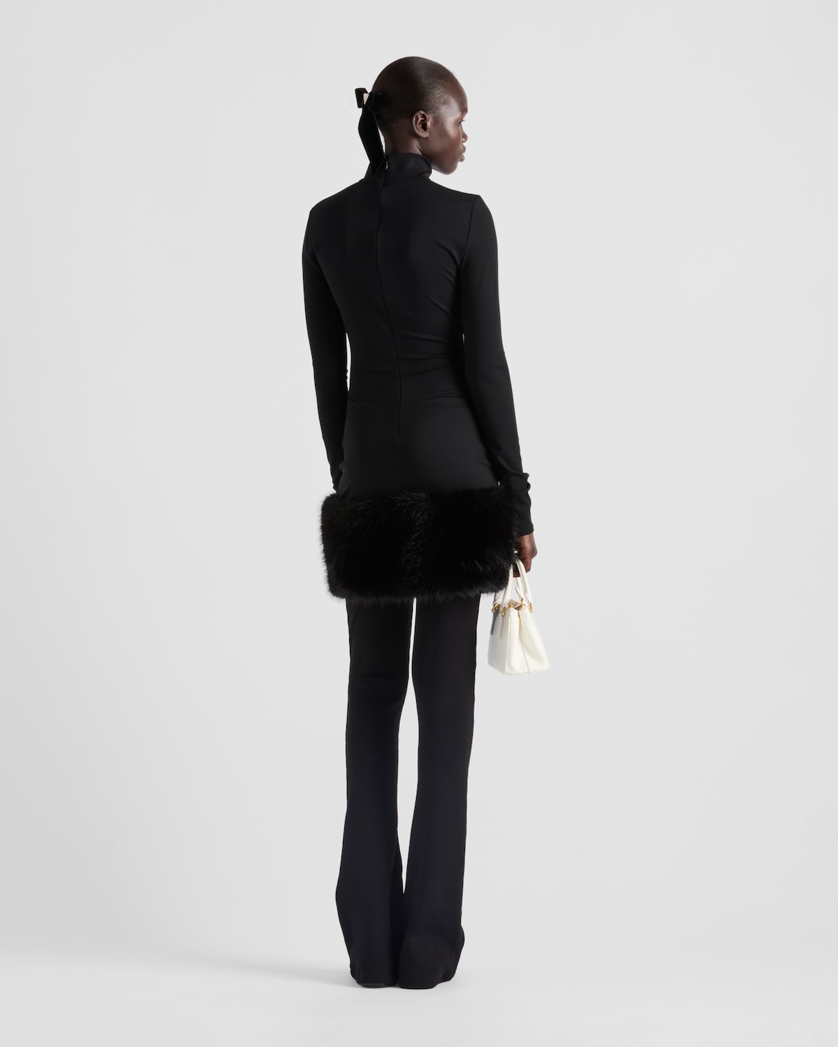 Prada Vestido De Punto Elástico