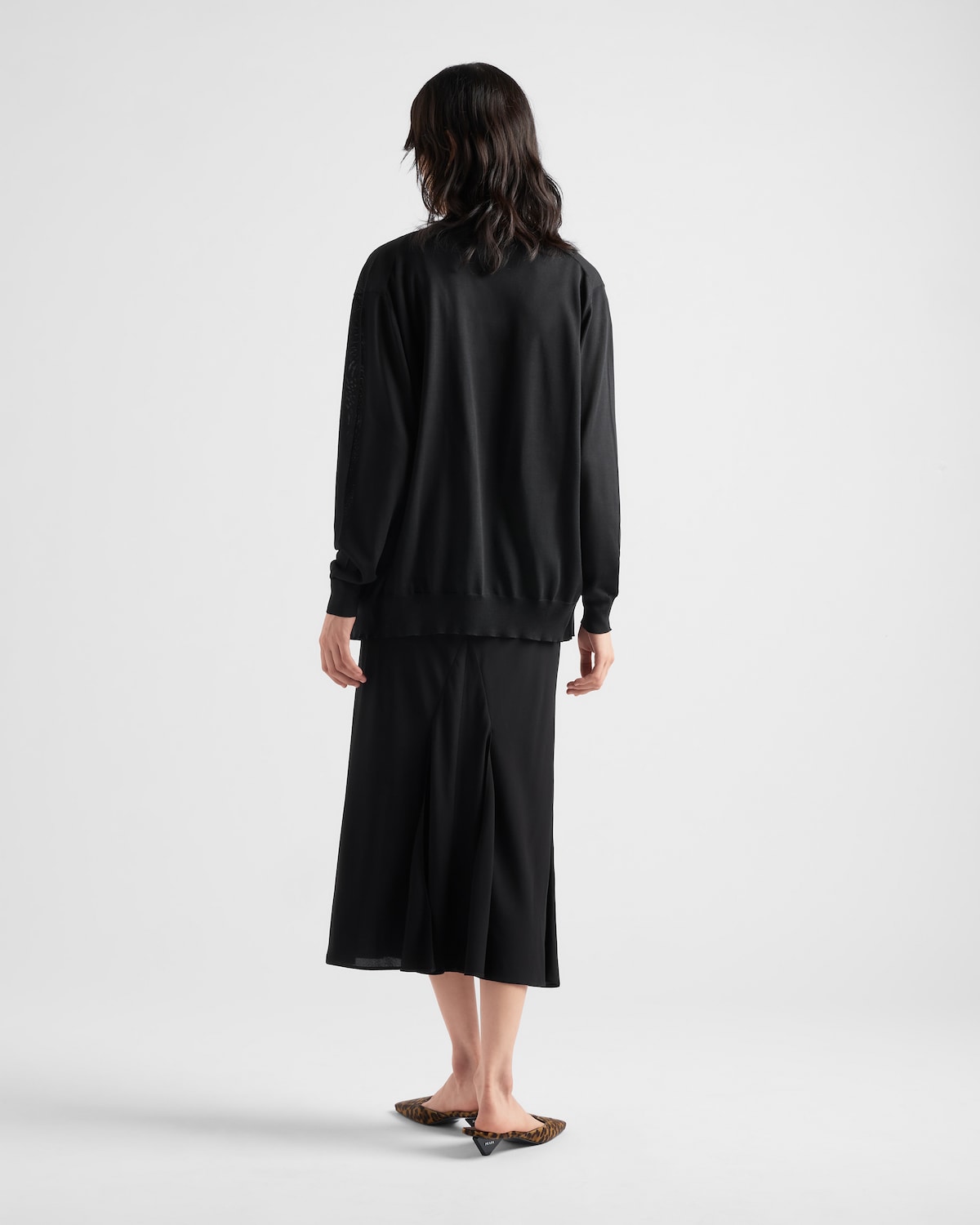 Prada Vestido De Sablé