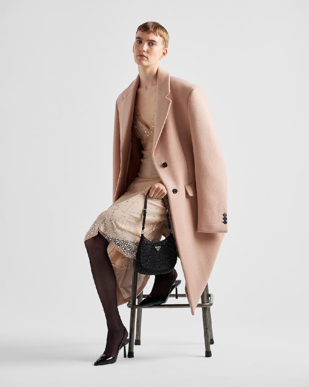 Prada Vestido de tul bordado