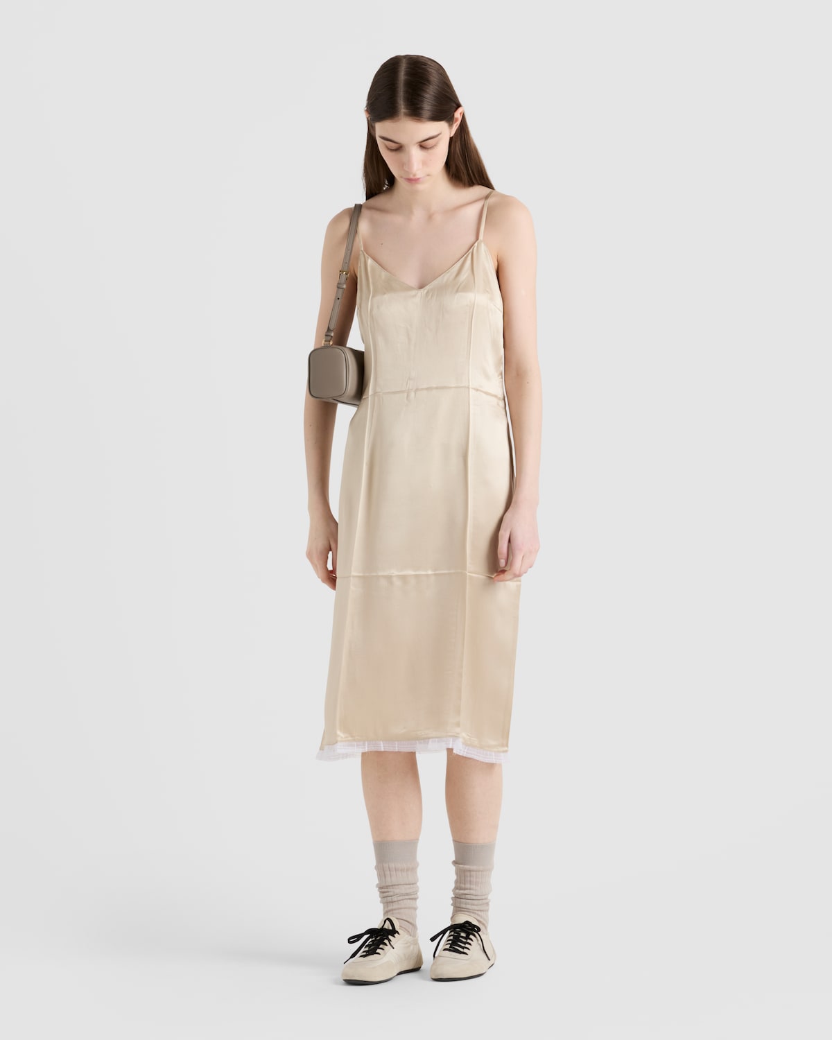 Prada Vestido en crepé de satén