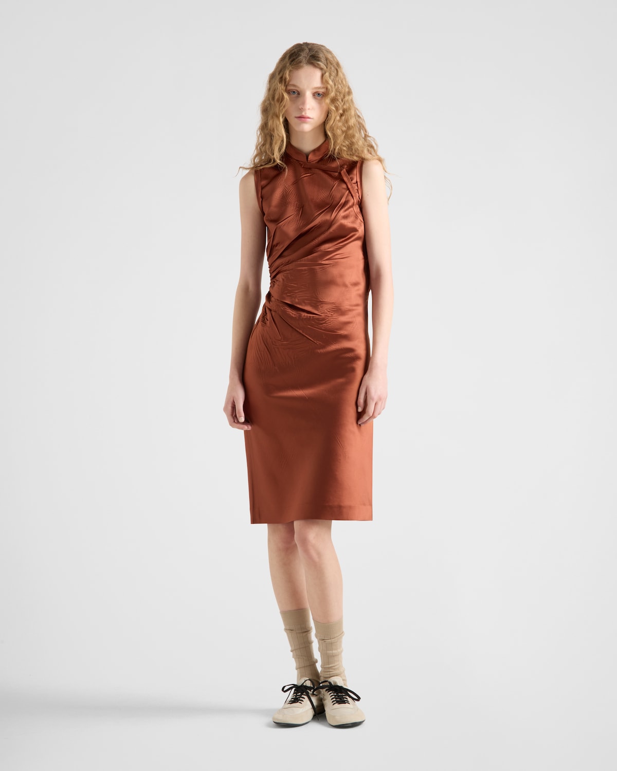 Prada Vestido en duchesse envejecido