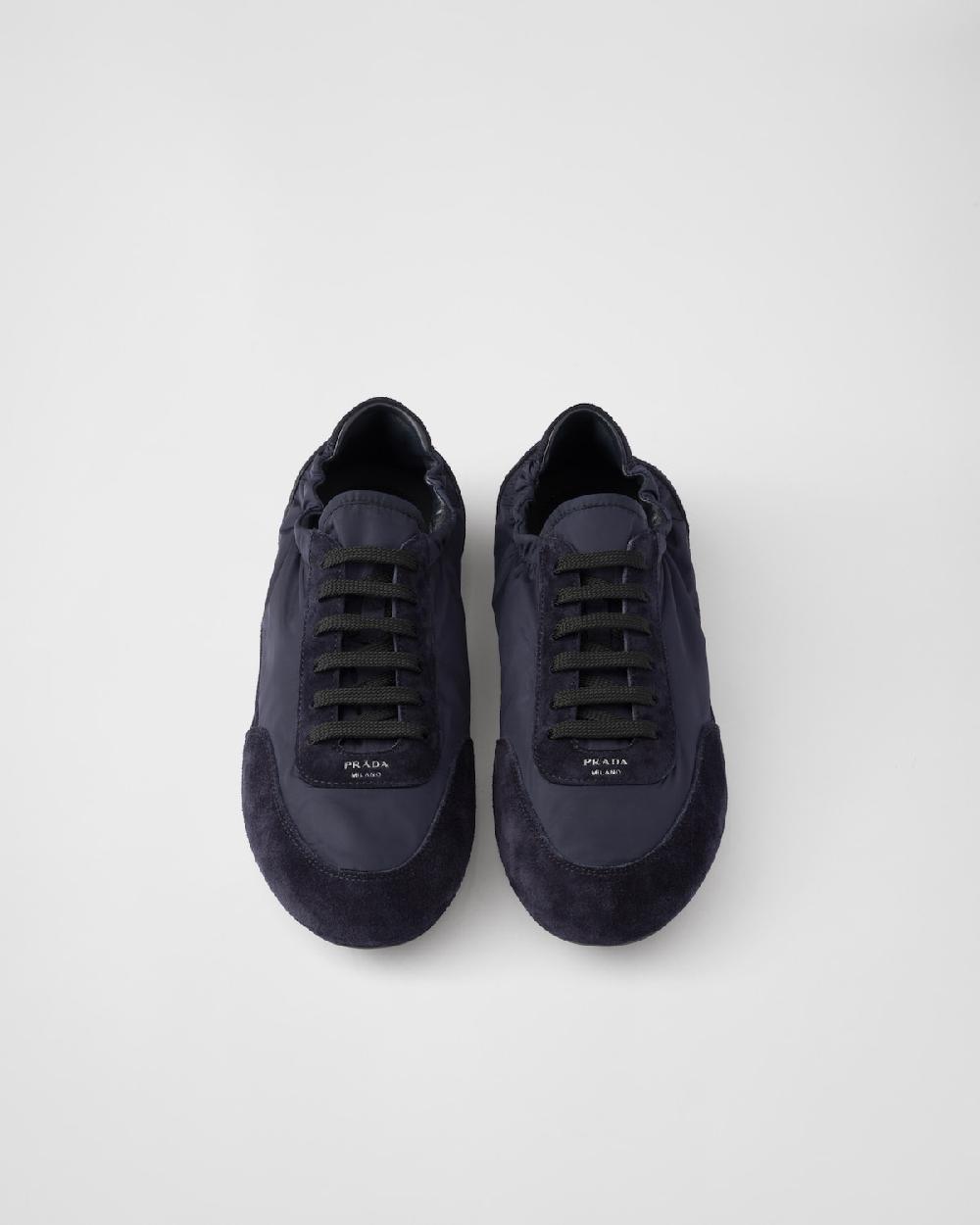 Prada Zapatillas Collapse De Re-Nylon Y Ante