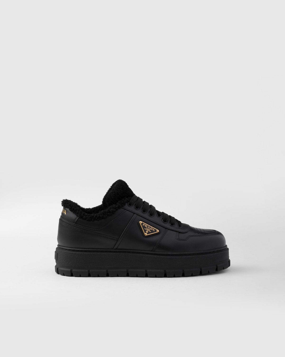 Prada Zapatillas con cordones de piel