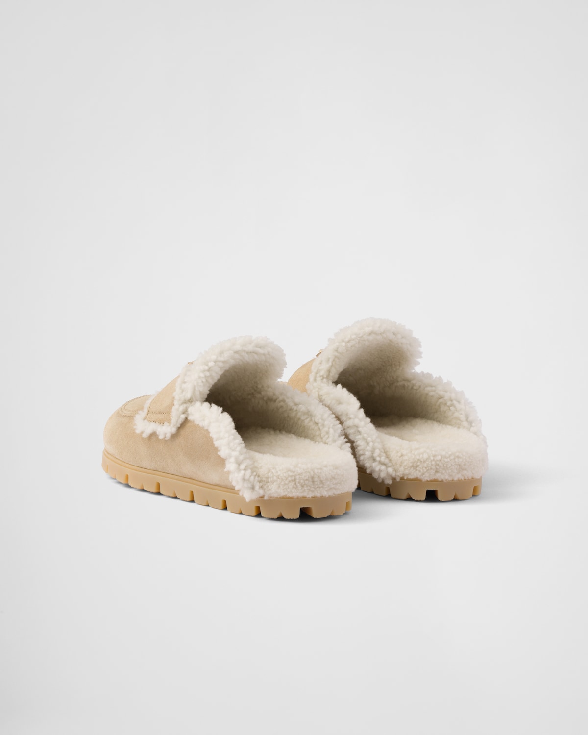 Prada Zapatillas De Ante Y Borreguillo