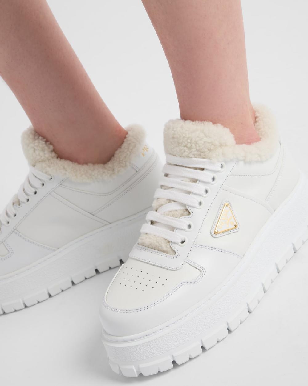 Prada Zapatillas De Piel