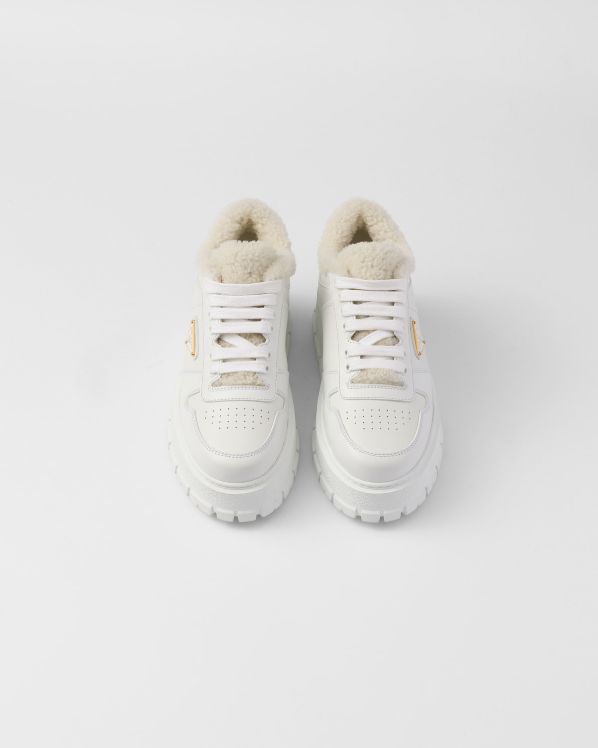 Prada Zapatillas De Piel