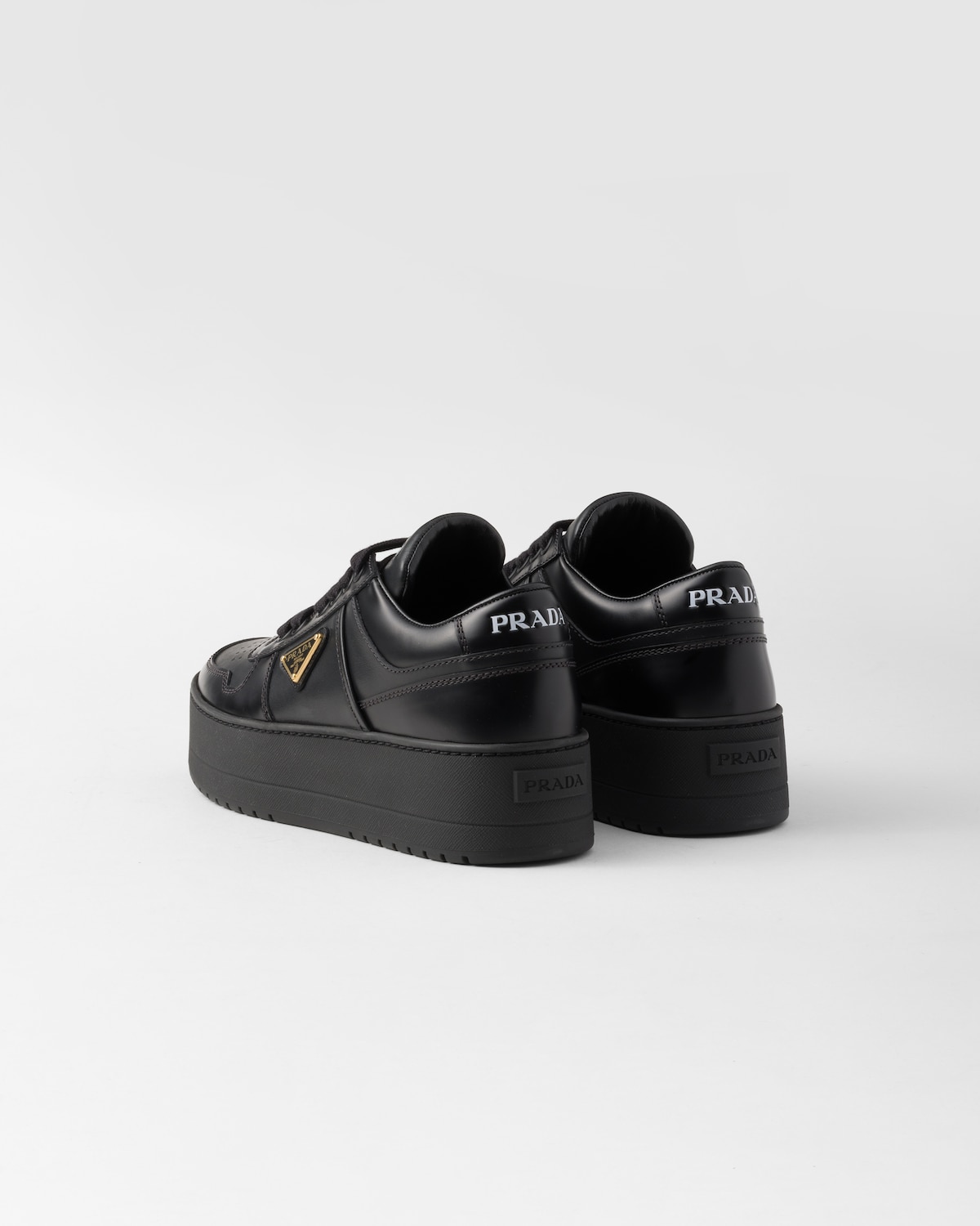 Prada Zapatillas Downtown Bold De Piel