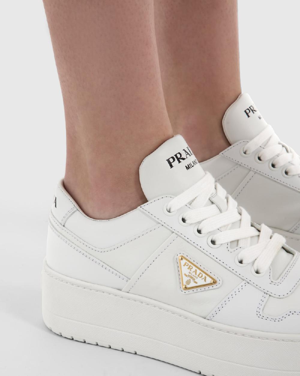 Prada Zapatillas Downtown Bold De Piel