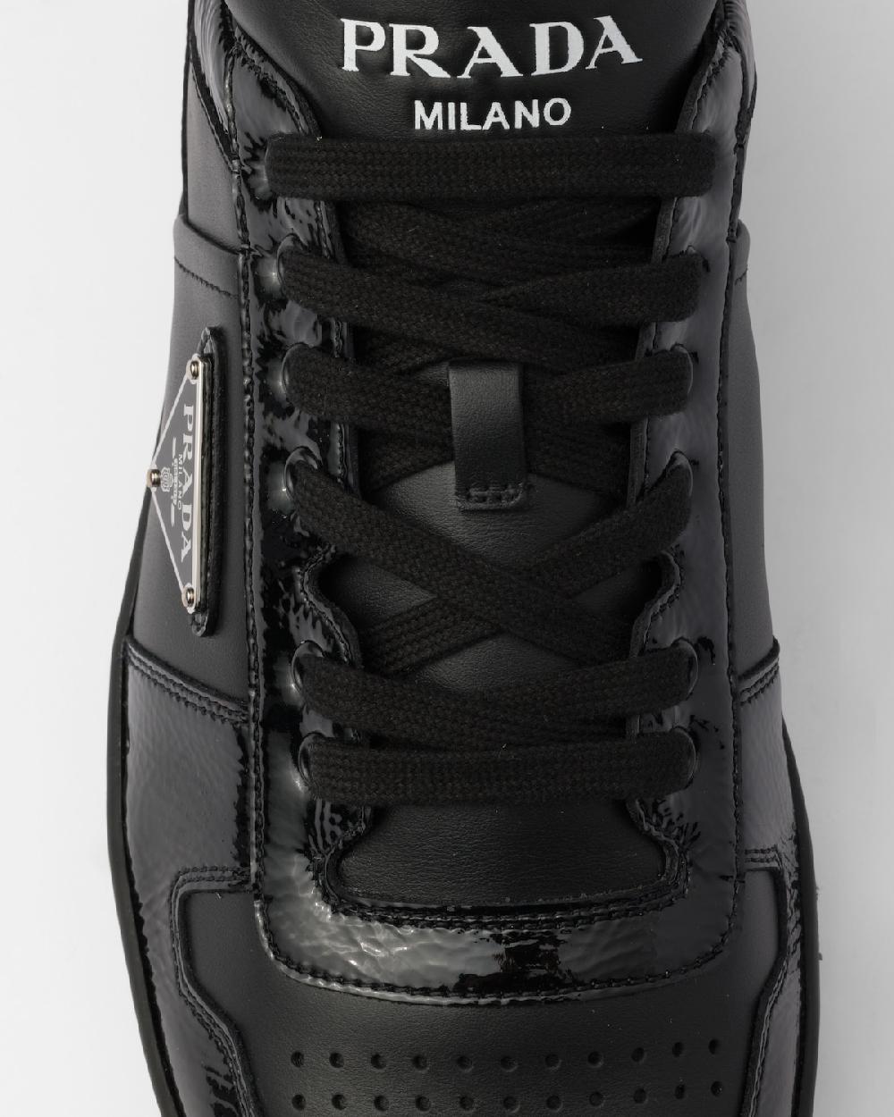 Prada Zapatillas Downtown De Piel