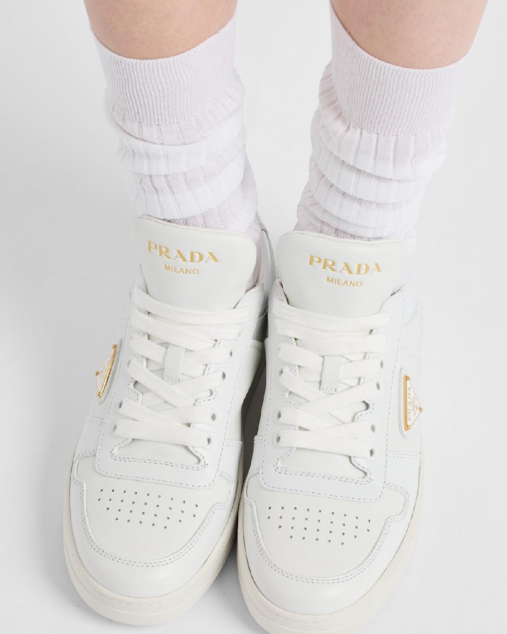 Prada Zapatillas Downtown De Piel