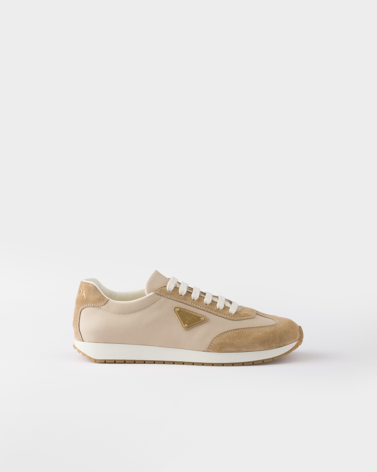 Prada Zapatillas en dril de tela y ante