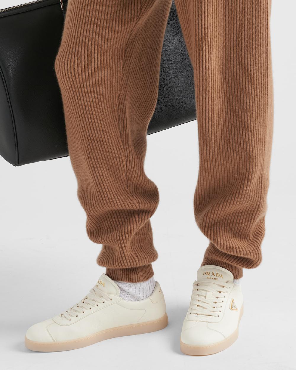 Prada Zapatillas Lane De Piel De Ciervo