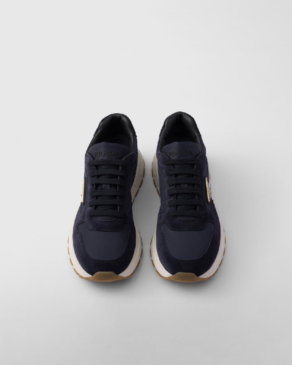 Prada Zapatillas Prax 01 De Ante Y Re-Nylon