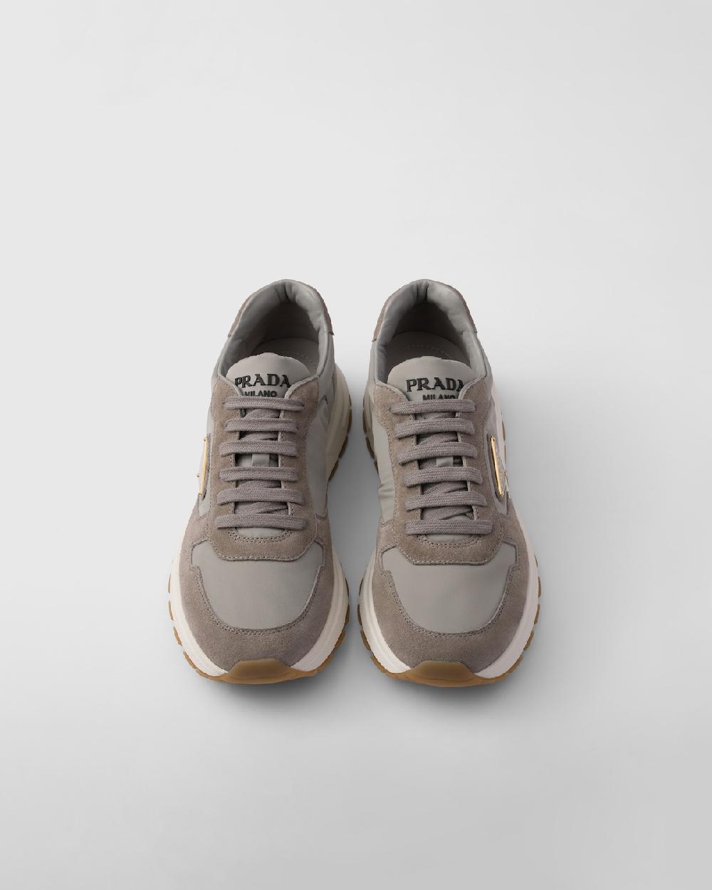 Prada Zapatillas Prax 01 De Ante Y Re-Nylon