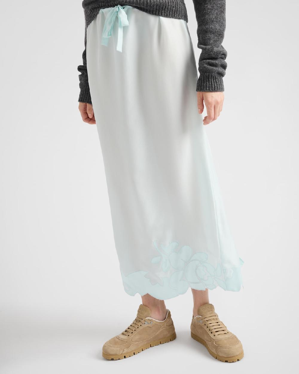 Prada Zapatillas Trail De Ante Desteñido