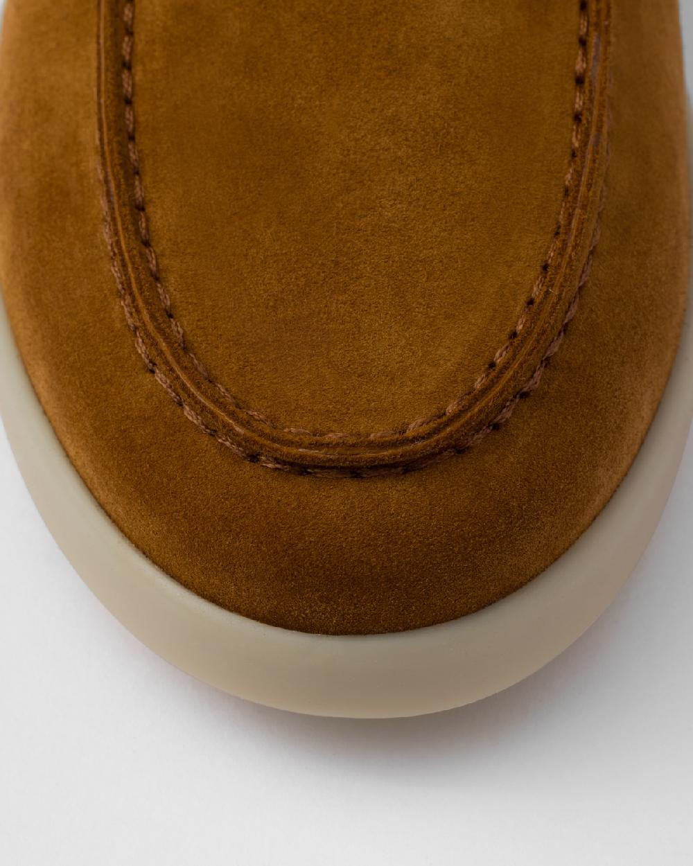 Prada Zapatos De Ante Sin Talón