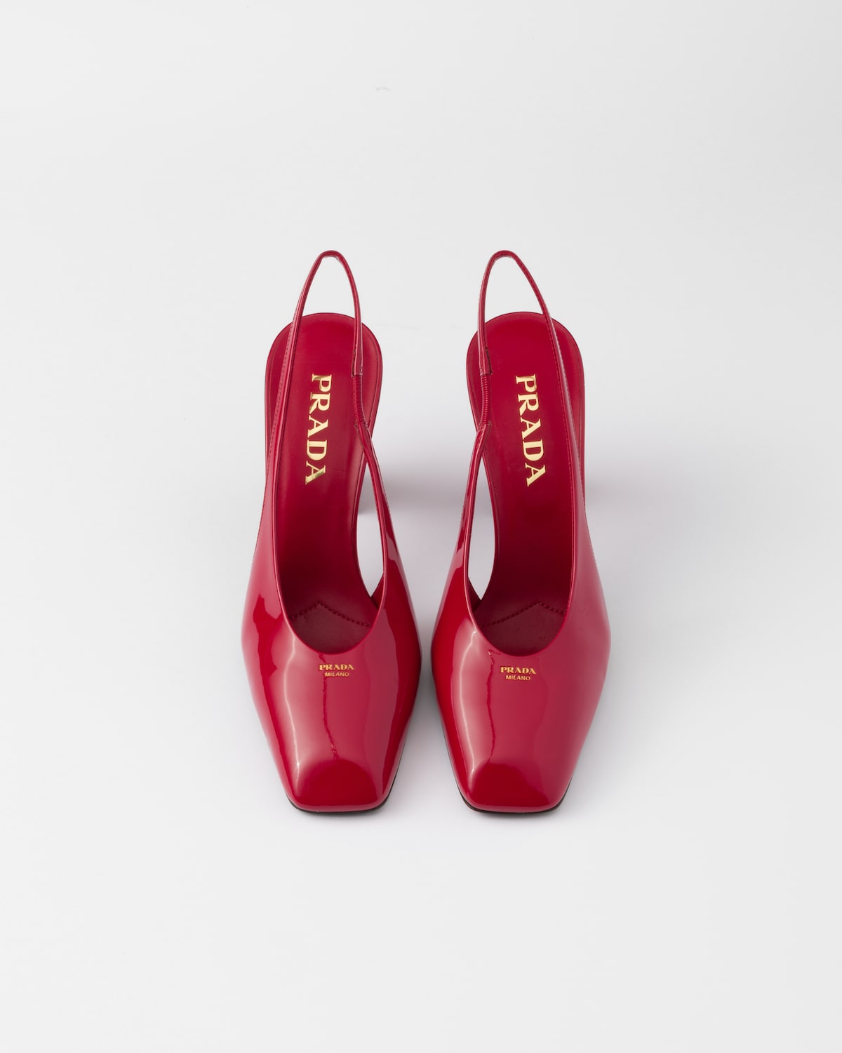 Prada Zapatos De Salón Destalonados De Charol