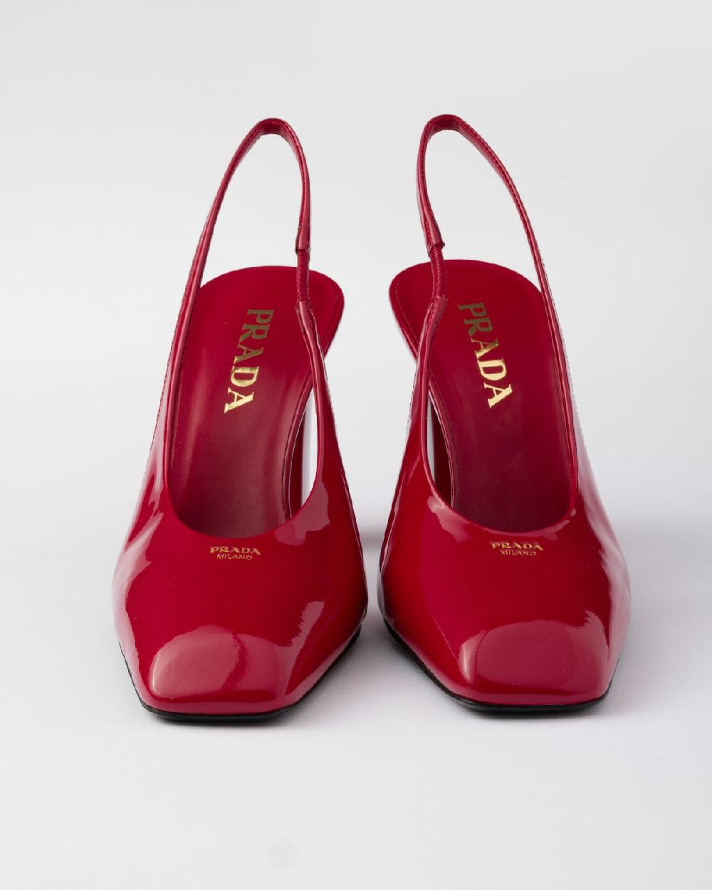 Prada Zapatos De Salón Destalonados De Charol