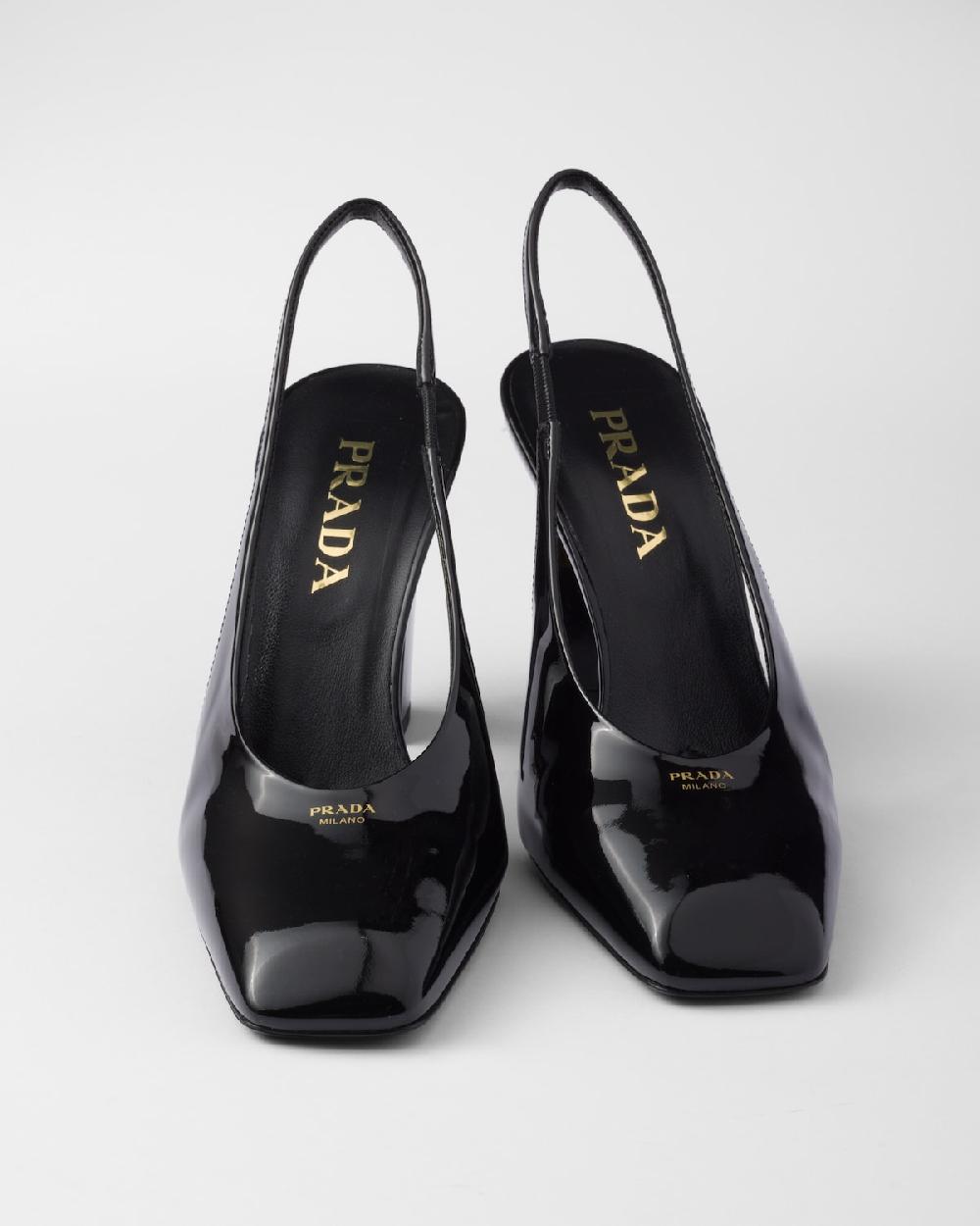 Prada Zapatos De Salón Destalonados De Charol