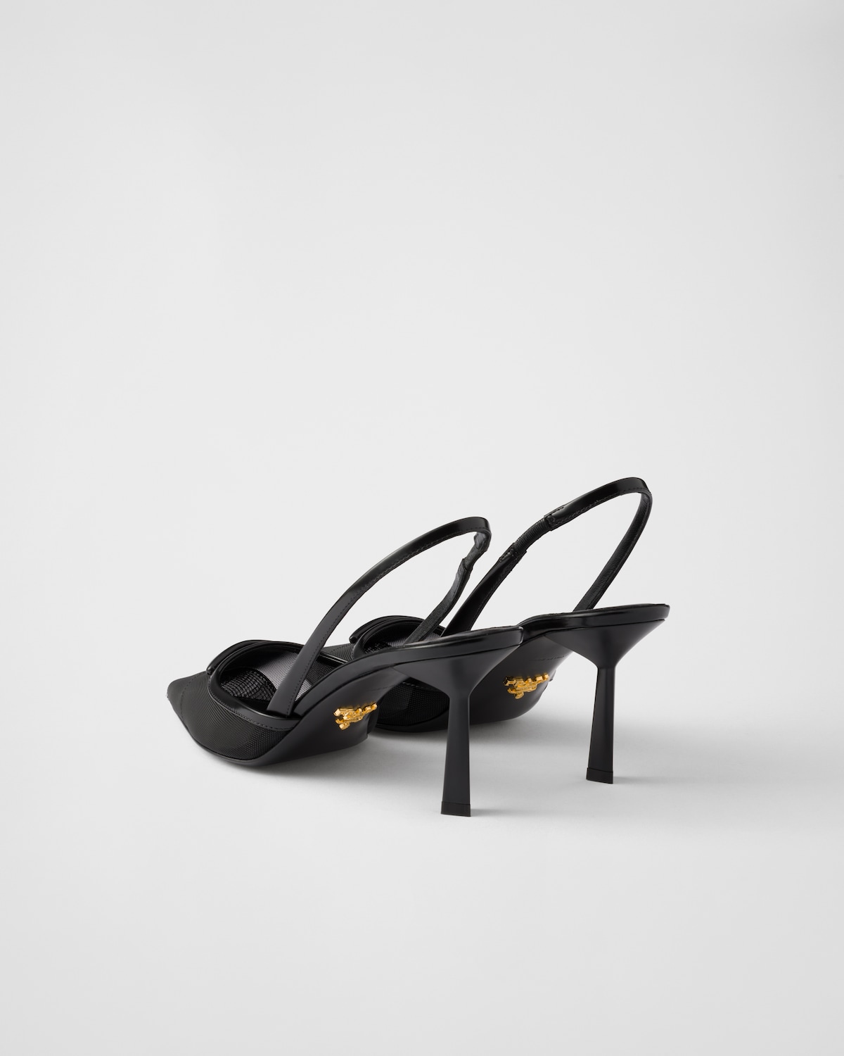 Prada Zapatos De Tacón Destalonado De Malla