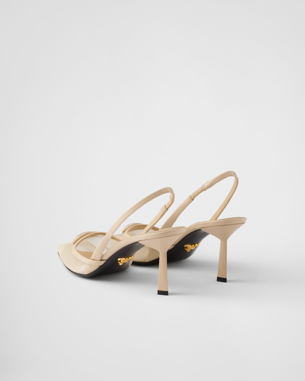 Prada Zapatos De Tacón Destalonado De Malla