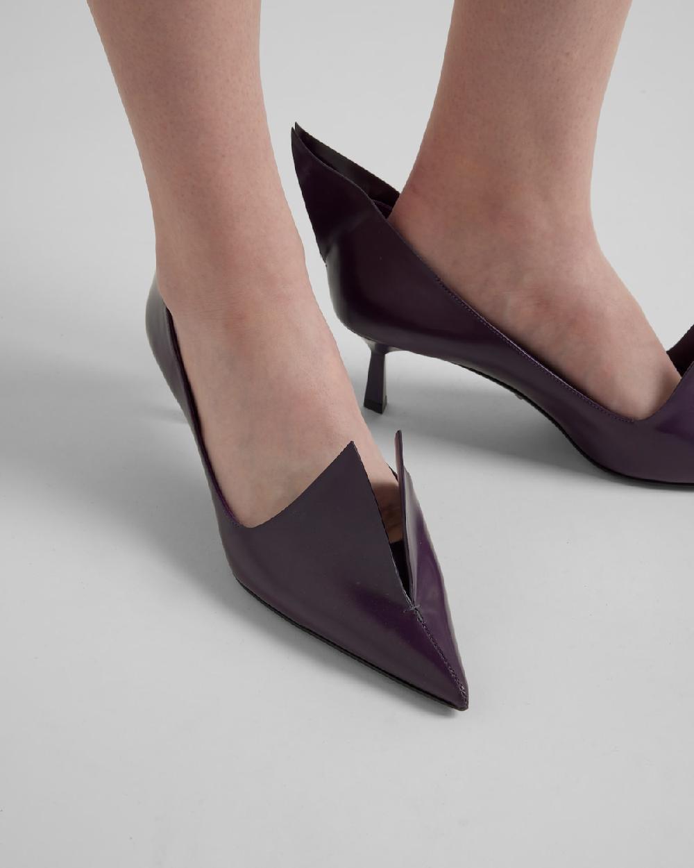 Prada Zapatos De Tacón En Piel Cepillada