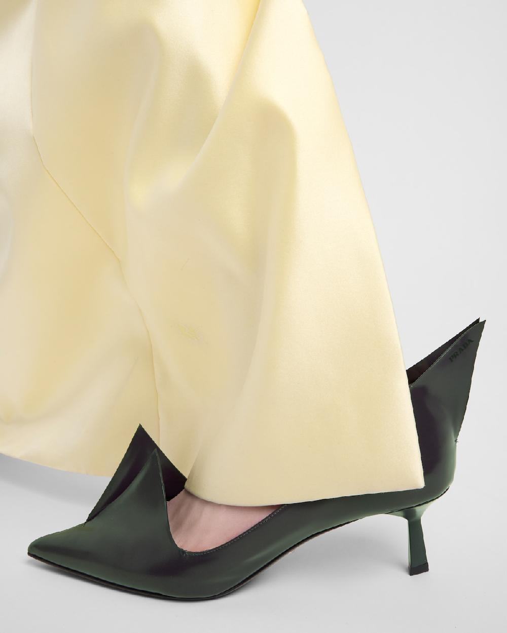 Prada Zapatos De Tacón En Piel Cepillada