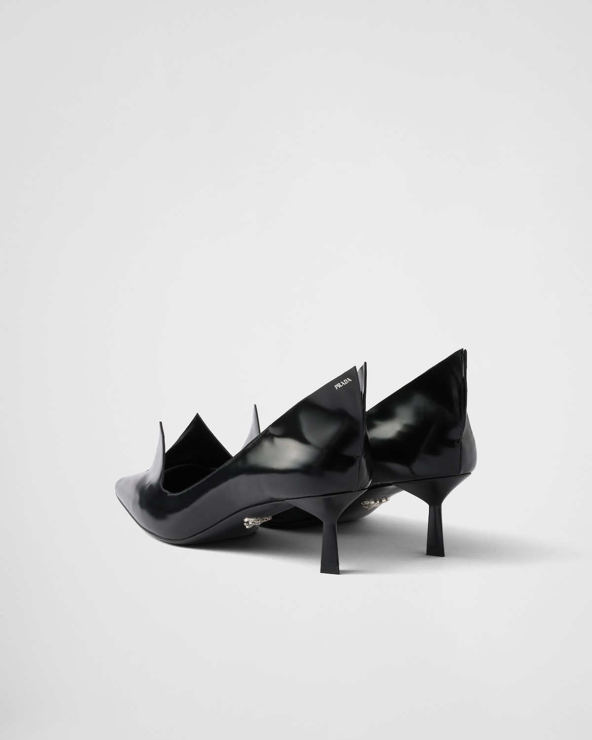 Prada Zapatos De Tacón En Piel Cepillada