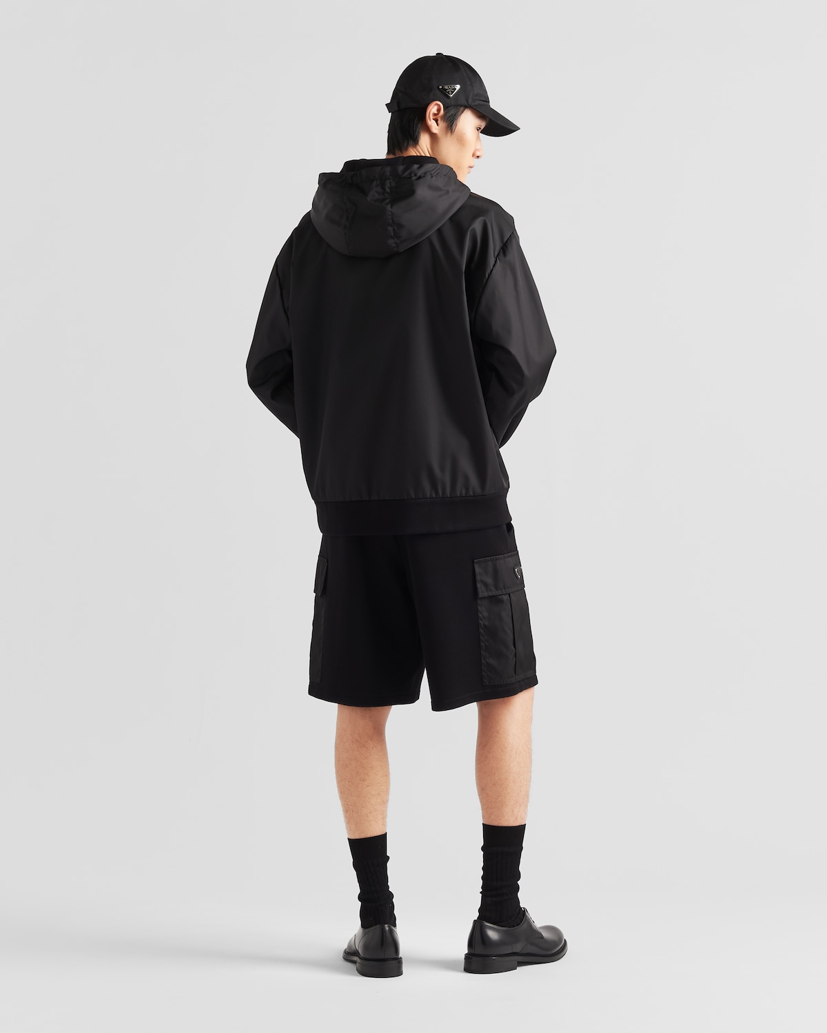 Prada Sudadera Reversible Con Capucha En Felpa De Algodón Y Re-Nylon