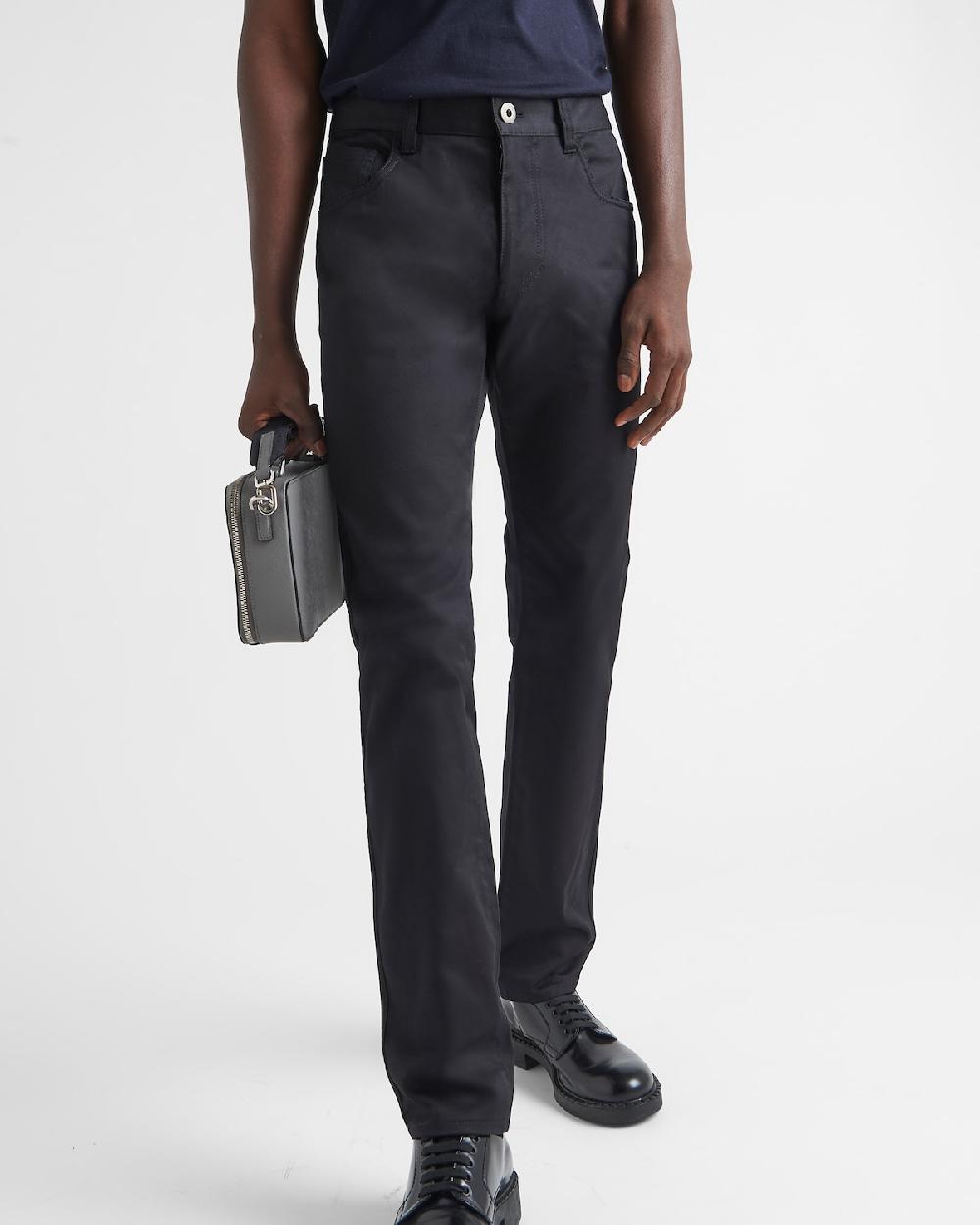 Prada Vaqueros De Dril Elástico Con Cinco Bolsillos