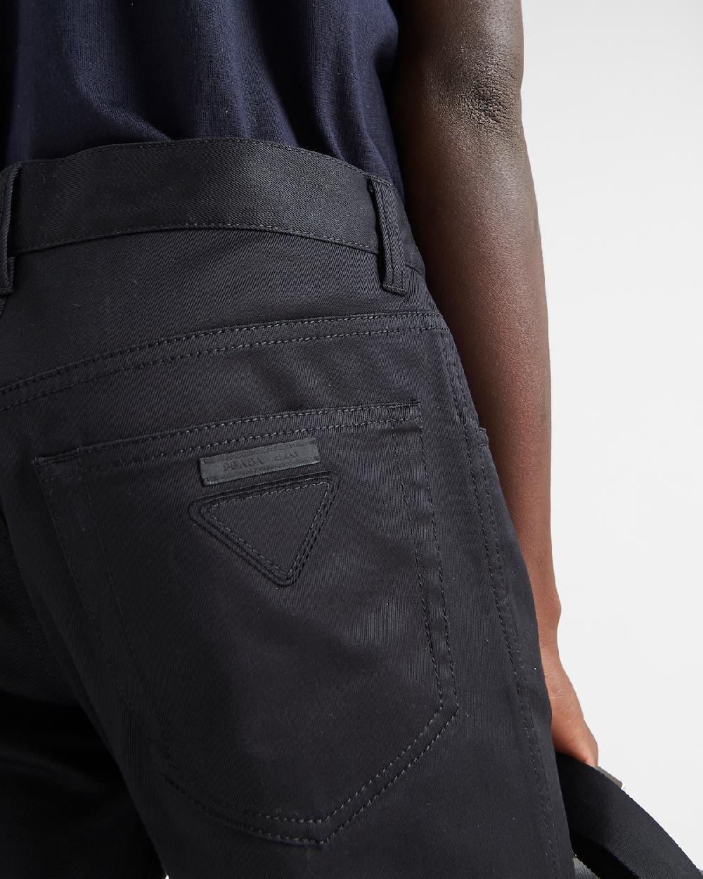 Prada Vaqueros De Dril Elástico Con Cinco Bolsillos