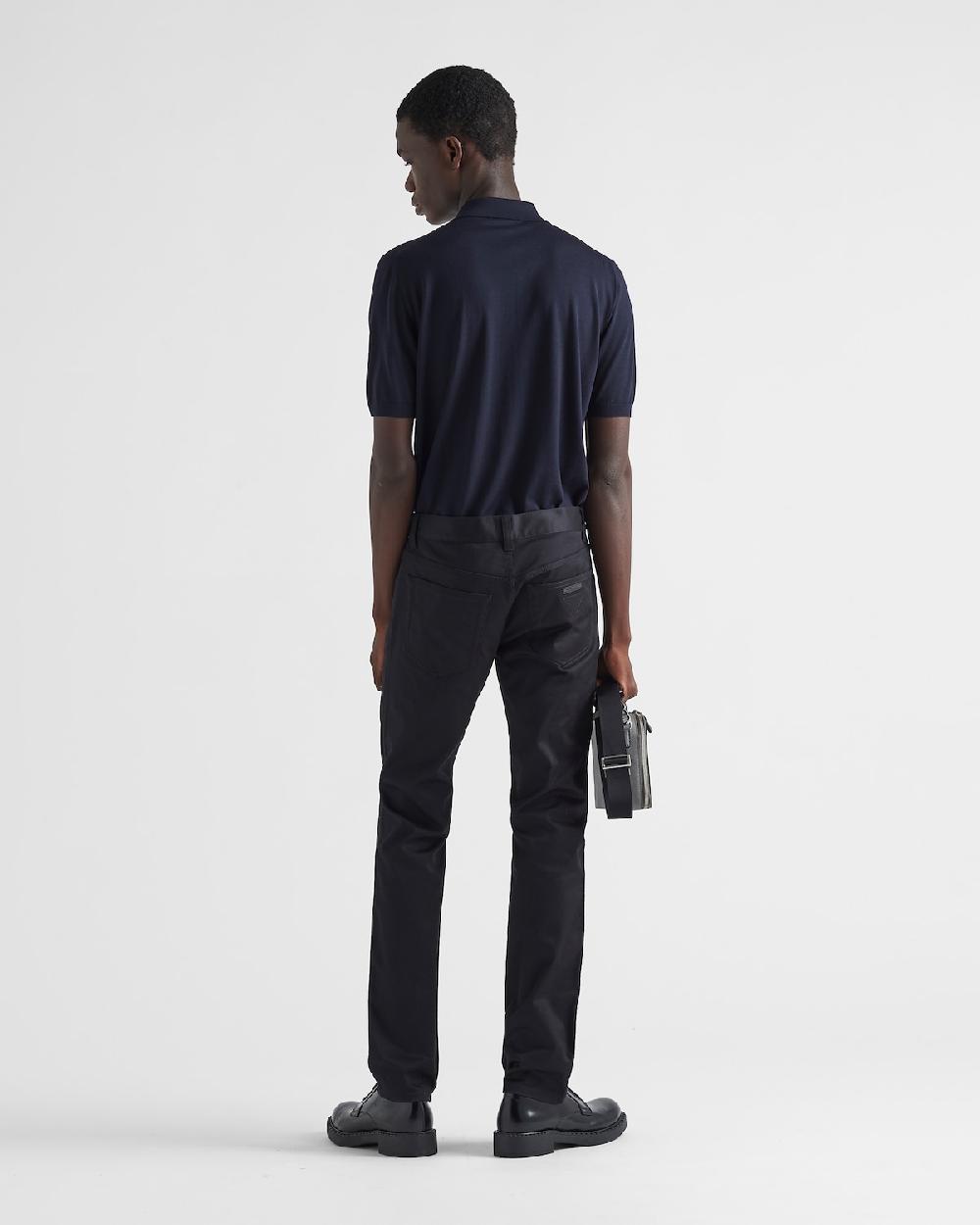 Prada Vaqueros De Dril Elástico Con Cinco Bolsillos