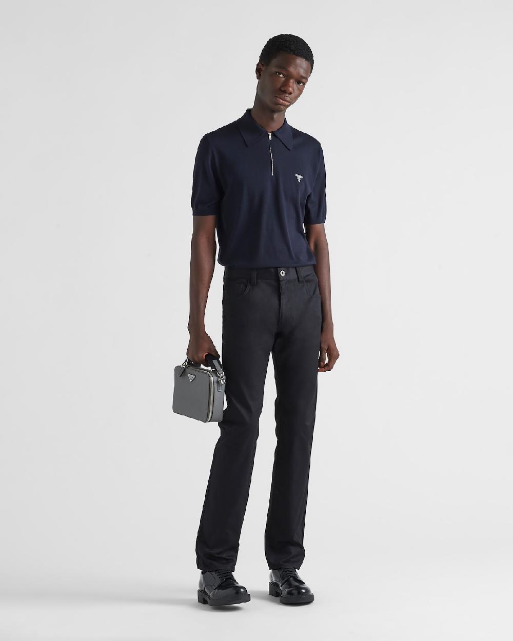 Prada Vaqueros de dril elástico con cinco bolsillos