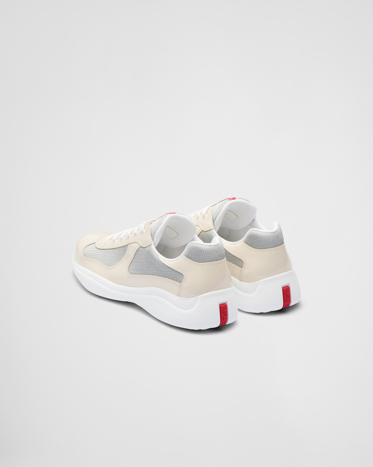 Prada Zapatillas De Charol Y Tejido Técnico Prada America's Cup