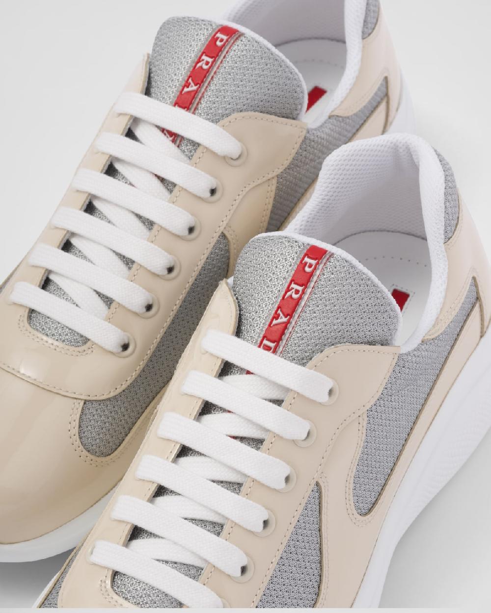 Prada Zapatillas De Charol Y Tejido Técnico Prada America's Cup
