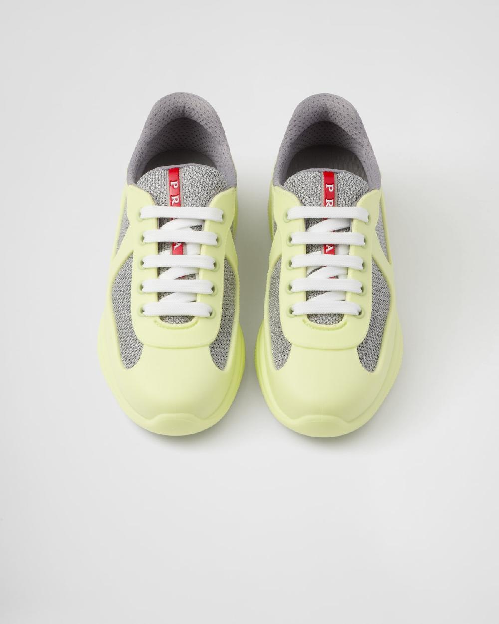 Prada Zapatillas De Goma Y Tejido Técnico Prada America's Cup