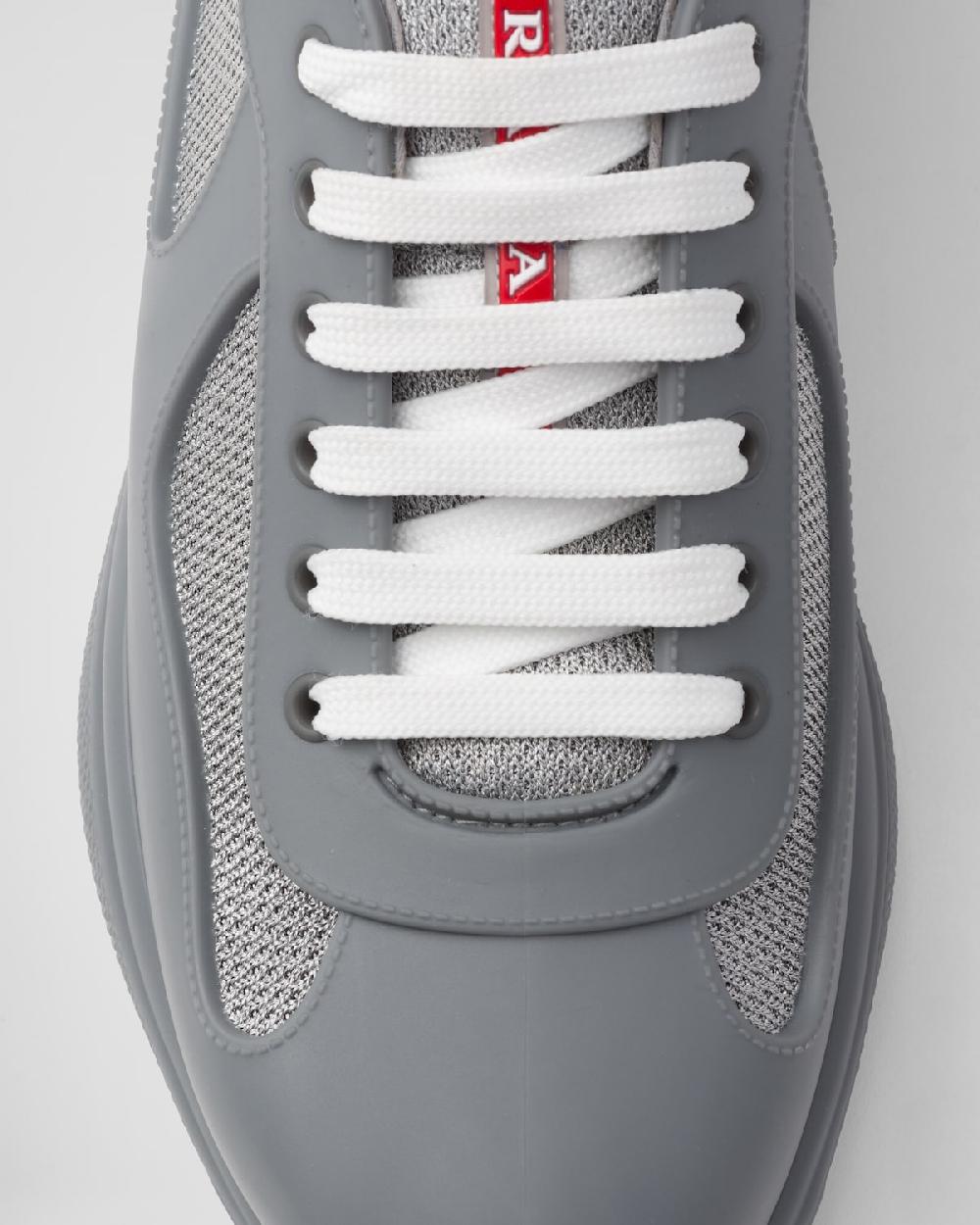 Prada Zapatillas De Goma Y Tejido Técnico Prada America's Cup