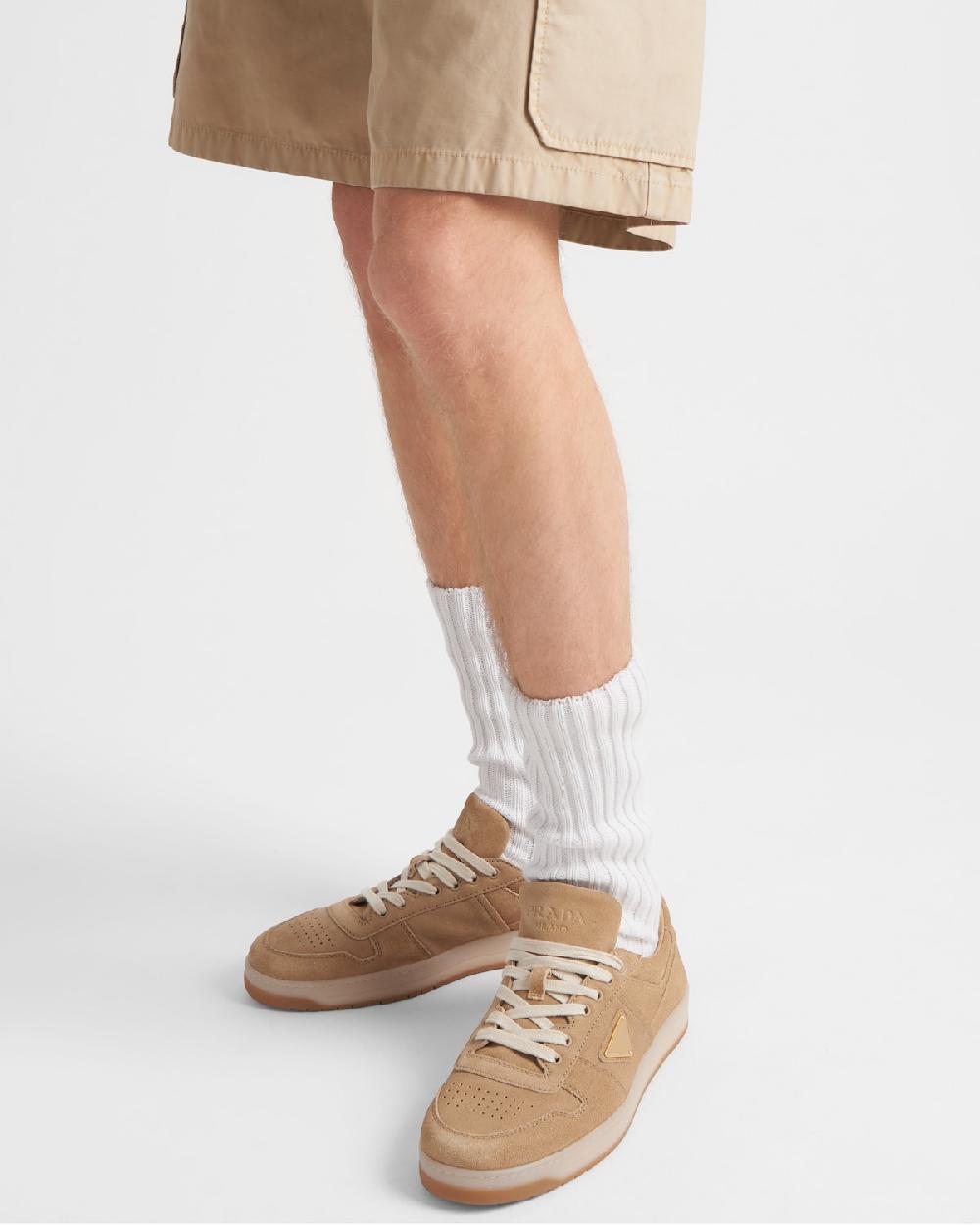 Prada Zapatillas Downtown De Ante Con Efecto Lavado