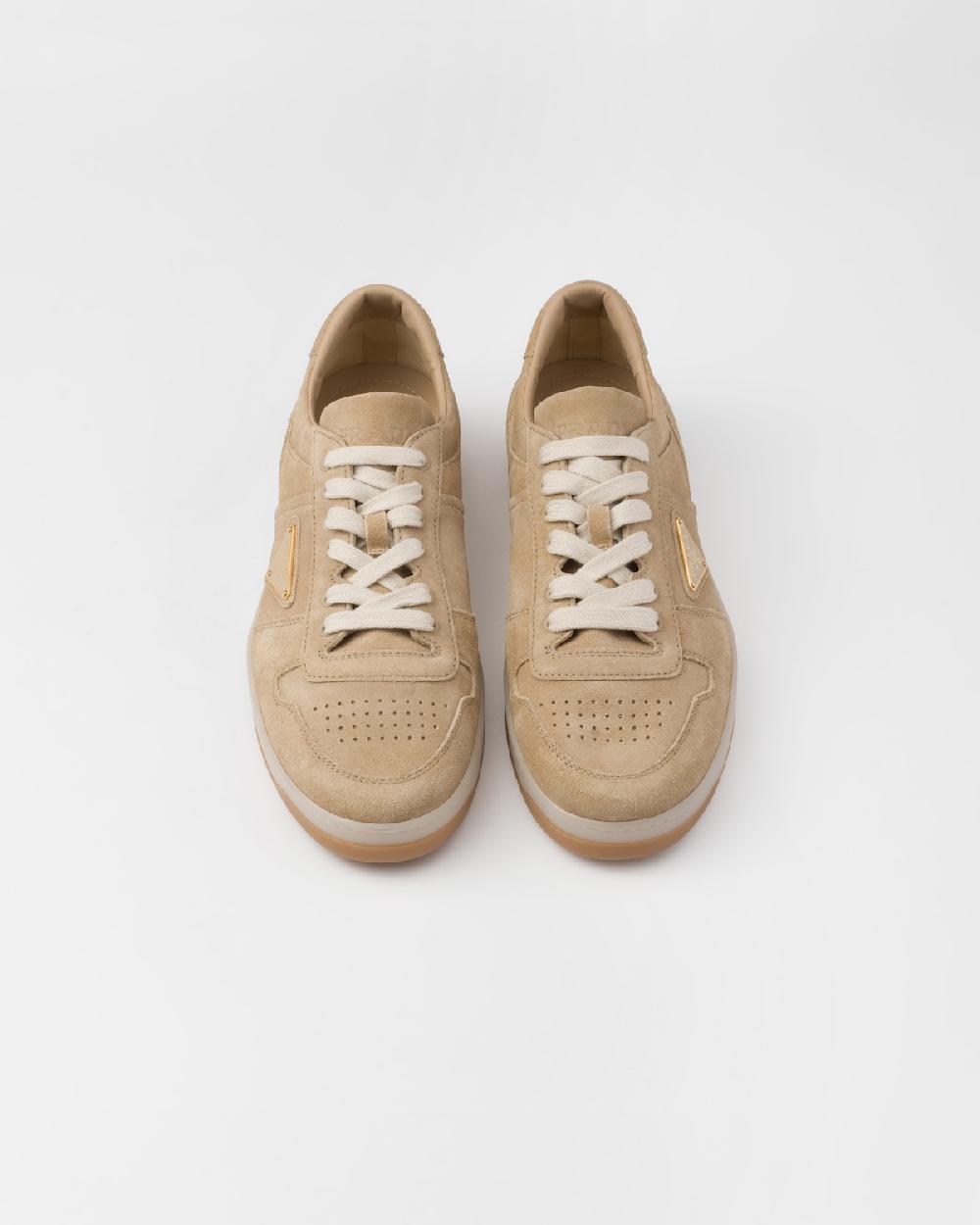 Prada Zapatillas Downtown De Ante Con Efecto Lavado